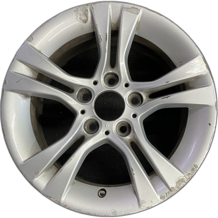 16" BMW 323i 07-11 16x7, alloy, 5 spoke, double spoke Original OEM Wheel Rim - Front View