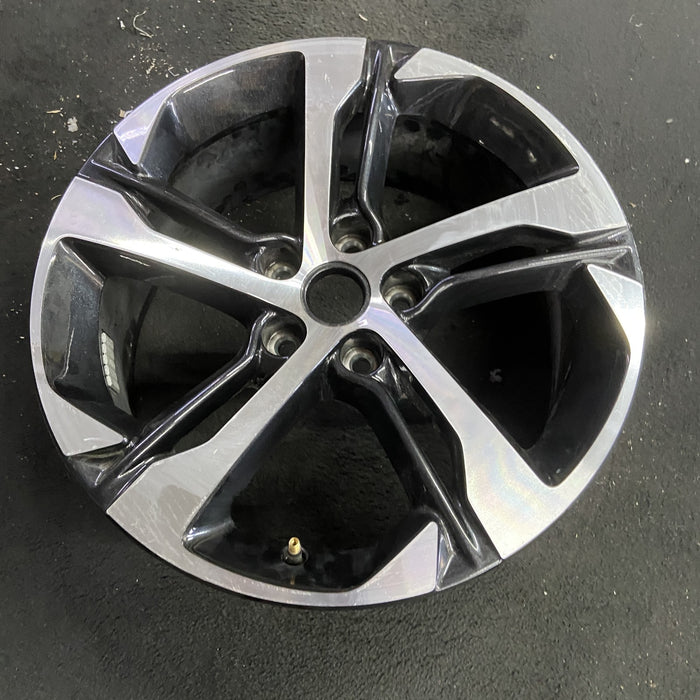 18" TRAX 24 18x7.5, machined black Original OEM Wheel Rim - Side Profile