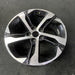 18" TRAX 24 18x7.5, machined black Original OEM Wheel Rim - Close-Up Detail