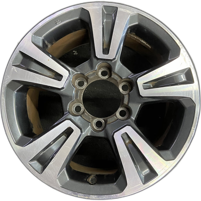 17" TACOMA 16-19 17x7.5, alloy Original OEM Wheel Rim - Front View