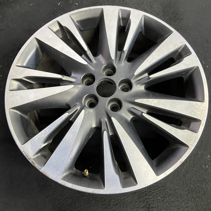 19" MKZ 17 19x8 , 14 spoke Original OEM Wheel Rim - Side Profile