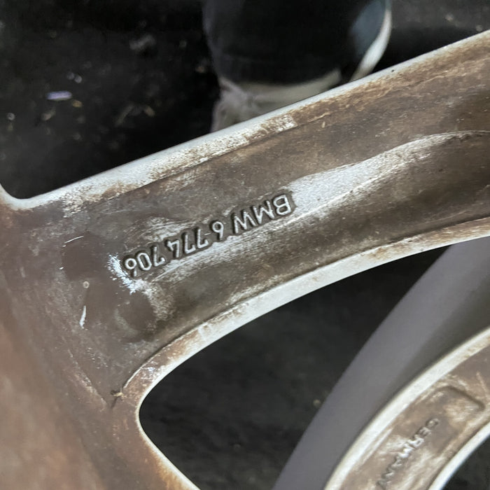 19" BMW 750i 06-08 19x10 , 10 spoke, grooved spoke, wide groove Original OEM - Additional View