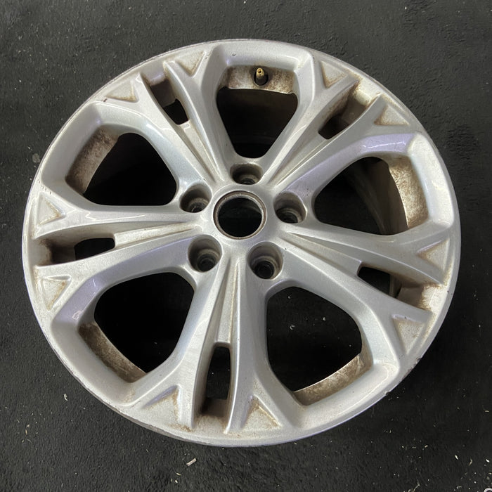 17" FUSION 12 17x7.5, , 5 split spokes Original OEM Wheel Rim - Close-Up Detail
