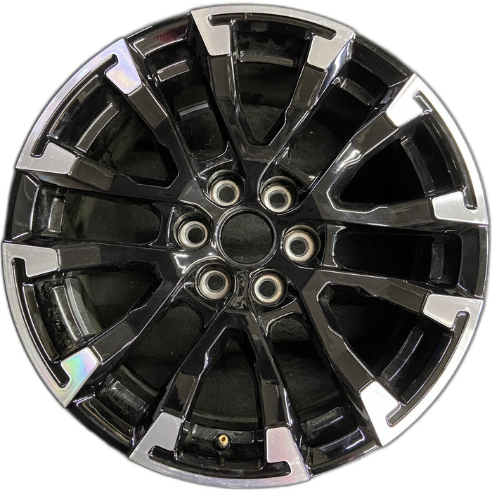 18" TRAVERSE 24 , 18x7.5, gloss black Original OEM Wheel Rim - Front View