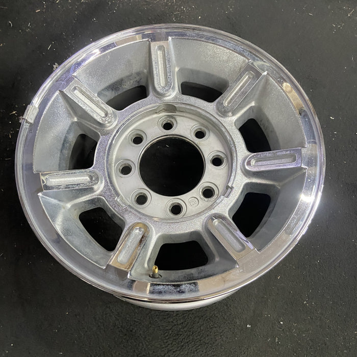 17" HUMMER H2 04-05 , chrome finish Original OEM Wheel Rim - Side Profile