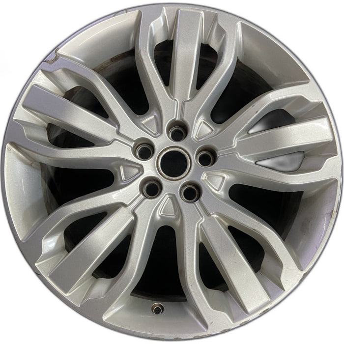 21" RANGE ROVER SPORT 14-15 21x9.5 alloy 15 spoke silver Original OEM Wheel Rim - Front View