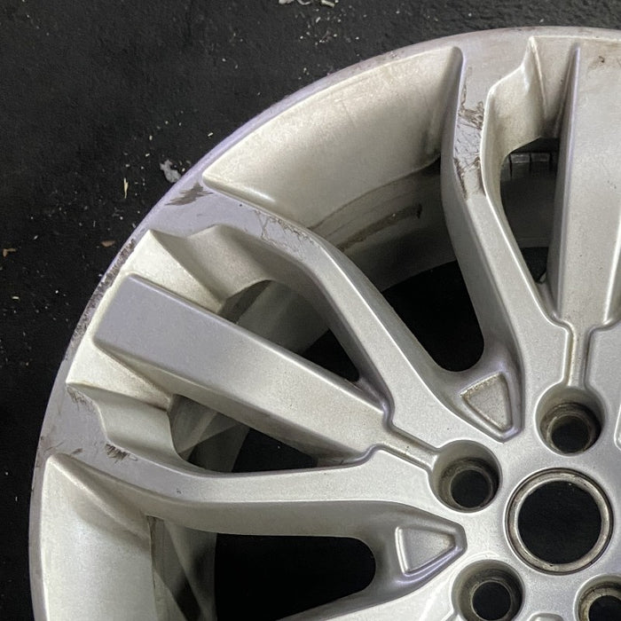 21" RANGE ROVER SPORT 14-15 21x9.5 alloy 15 spoke silver Original OEM Wheel Rim - Side Profile