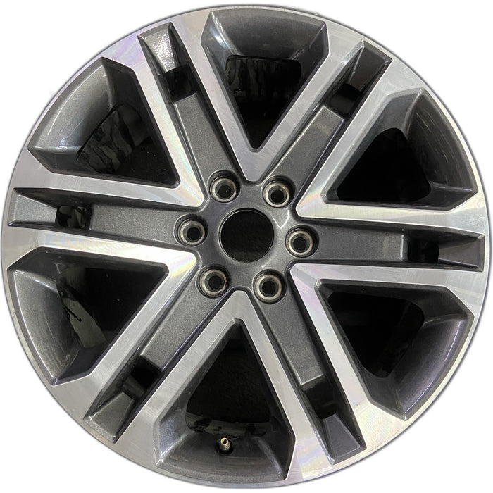20" FORD F150 PICKUP 21-23 20x8.5, 6 spoke, machined dark gray Original OEM - Front View