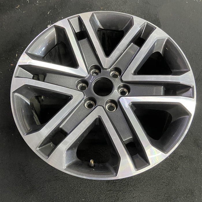 20" FORD F150 PICKUP 21-23 20x8.5, 6 spoke, machined dark gray Original OEM - Side Profile