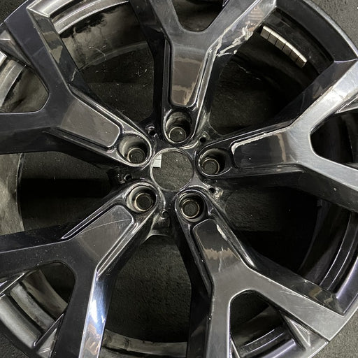 21" X7 19-20 21x9.5 5 spoke Y spoke dark gray orbit gray Original OEM Wheel Rim - Angle View
