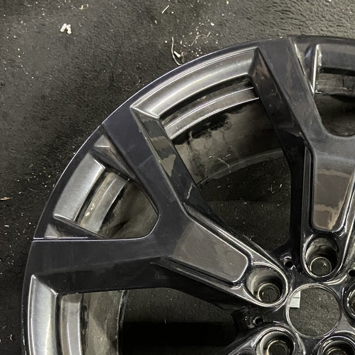 21" X7 19-20 21x9.5 5 spoke Y spoke dark gray orbit gray Original OEM Wheel Rim - Side Profile
