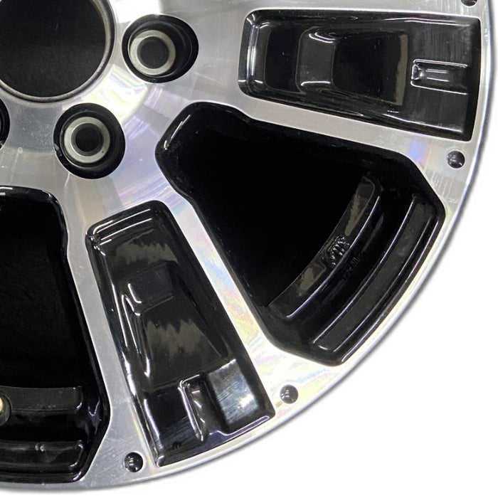 18" TITAN 17-24 18x8 alloy 6 spoke machined black solid spoke Original OEM Wheel Rim