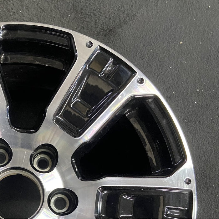 18" TITAN 17-24 18x8 alloy 6 spoke machined black solid spoke Original OEM Wheel Rim