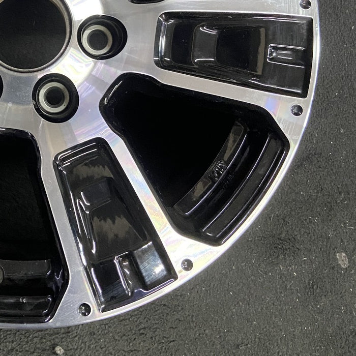 18" TITAN 17-24 18x8 alloy 6 spoke machined black solid spoke Original OEM Wheel Rim