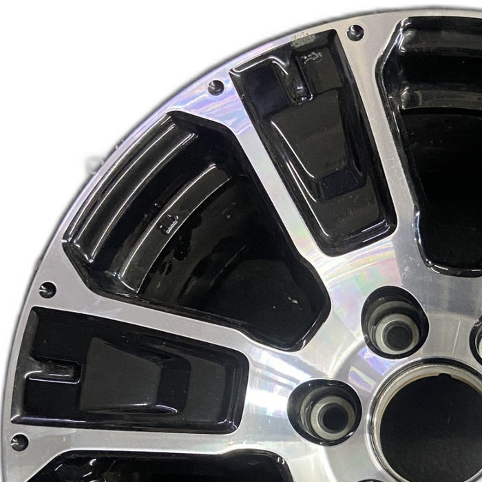 18" TITAN 17-24 18x8 alloy 6 spoke machined black solid spoke Original OEM Wheel Rim