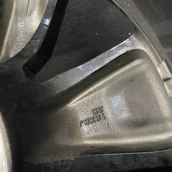 18" TITAN 17-24 18x8 alloy 6 spoke machined black solid spoke Original OEM Wheel Rim