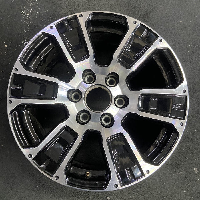 18" TITAN 17-24 18x8 alloy 6 spoke machined black solid spoke Original OEM Wheel Rim