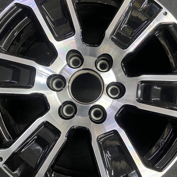 18" TITAN 17-24 18x8 alloy 6 spoke machined black solid spoke Original OEM Wheel Rim