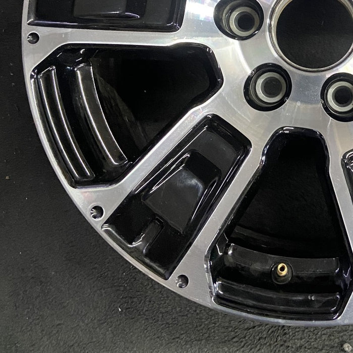 18" TITAN 17-24 18x8 alloy 6 spoke machined black solid spoke Original OEM Wheel Rim