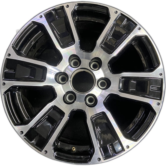 18" TITAN 17-24 18x8 alloy 6 spoke machined black solid spoke Original OEM Wheel Rim