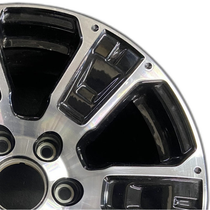 18" TITAN 17-24 18x8 alloy 6 spoke machined black solid spoke Original OEM Wheel Rim