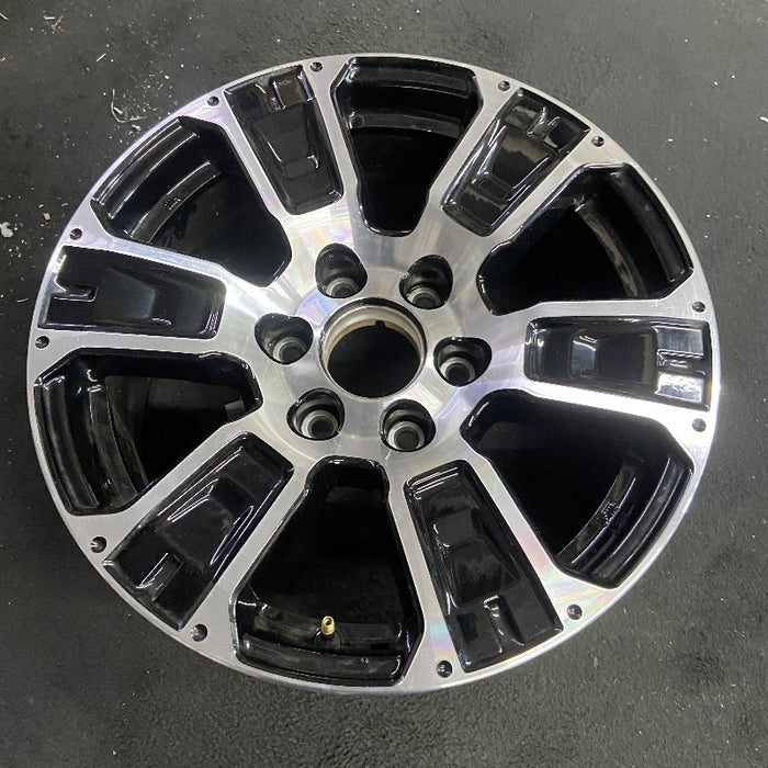 18" TITAN 17-24 18x8 alloy 6 spoke machined black solid spoke Original OEM Wheel Rim