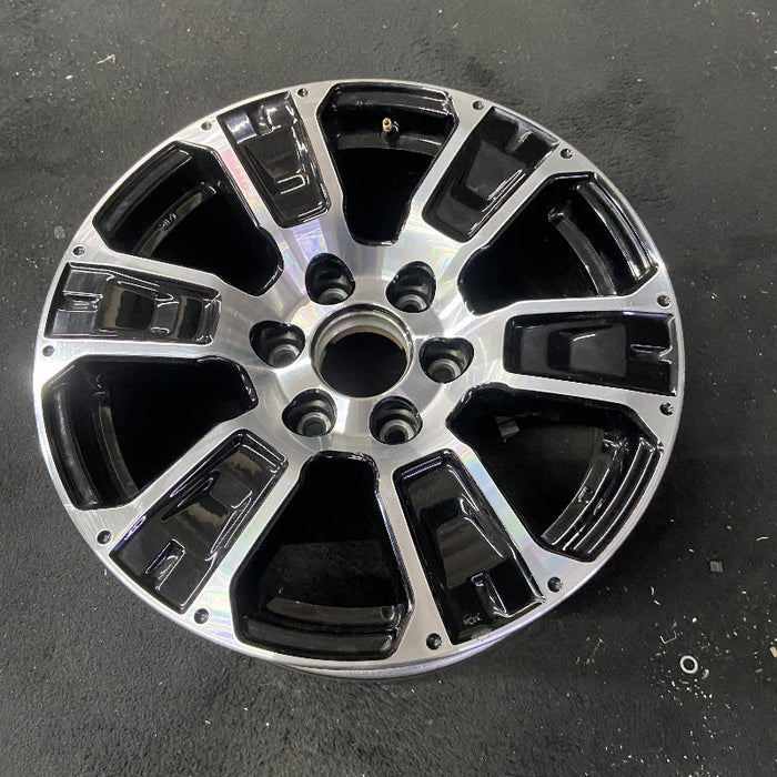 18" TITAN 17-24 18x8 alloy 6 spoke machined black solid spoke Original OEM Wheel Rim