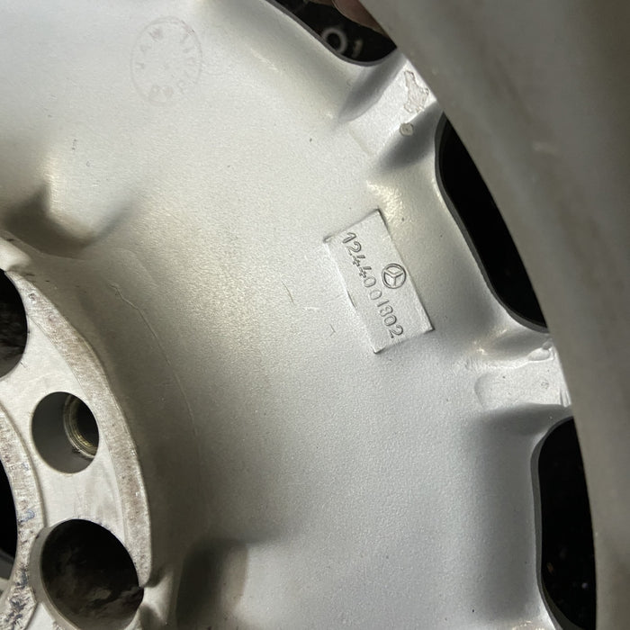 15" MERCEDES 260E 87-88 124 Type; Original OEM Wheel Rim - Back View