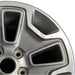 17" WRANGLER 13 17x7.5 10 hole w/machined accent gray Original OEM Wheel Rim - Side Profile