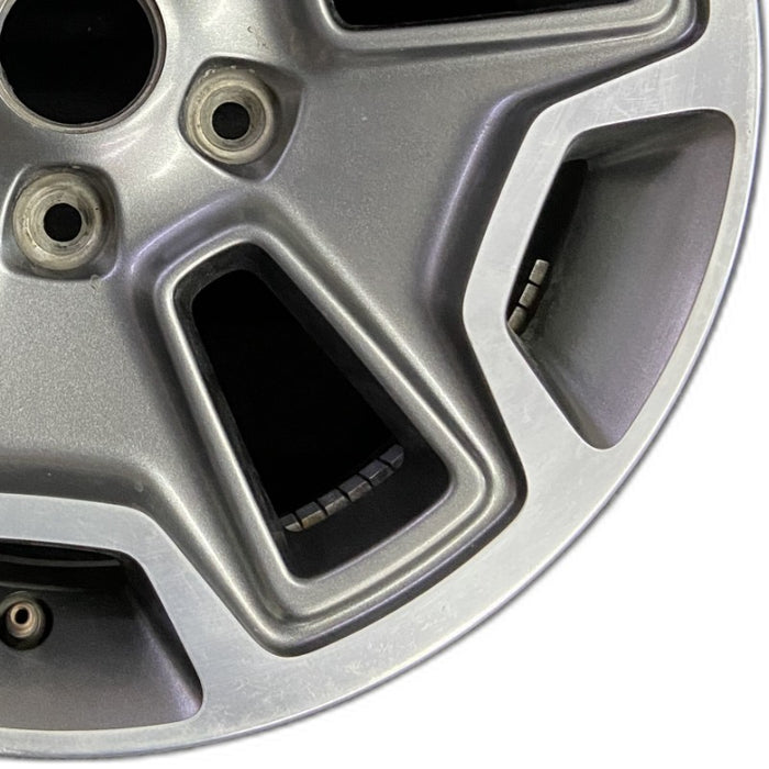 17" WRANGLER 13 17x7.5 10 hole w/machined accent gray Original OEM Wheel Rim - Close-Up Detail