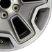 17" WRANGLER 13 17x7.5 10 hole w/machined accent gray Original OEM Wheel Rim - Close-Up Detail