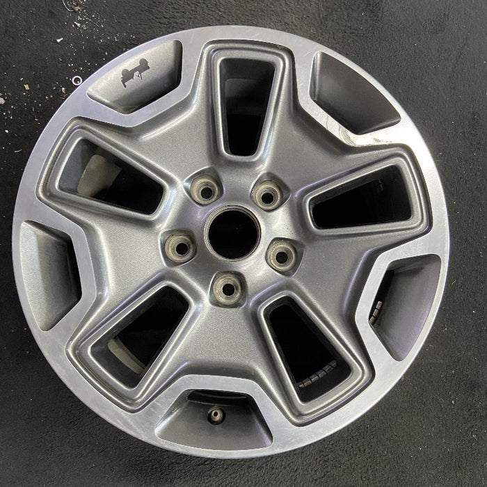 17" WRANGLER 13 17x7.5 10 hole w/machined accent gray Original OEM Wheel Rim - Additional View