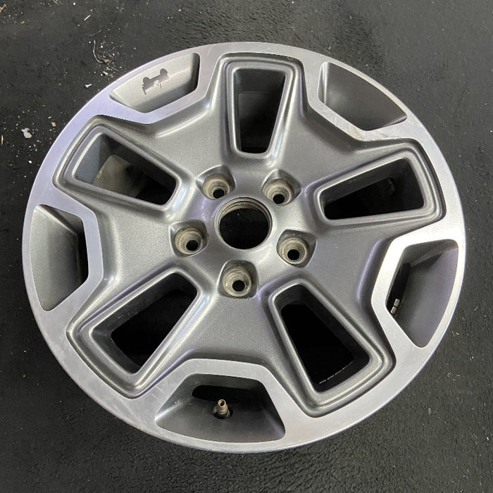17" WRANGLER 13 17x7.5 10 hole w/machined accent gray Original OEM Wheel Rim - View 7