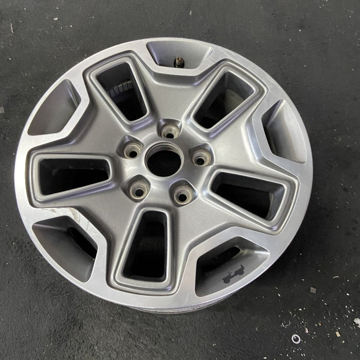17" WRANGLER 13 17x7.5 10 hole w/machined accent gray Original OEM Wheel Rim - View 8