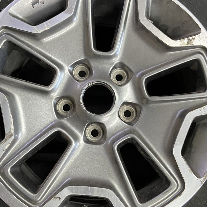 17" WRANGLER 13 17x7.5 10 hole w/machined accent gray Original OEM Wheel Rim - Angle View