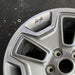 17" WRANGLER 13 17x7.5 10 hole w/machined accent gray Original OEM Wheel Rim - Side Profile