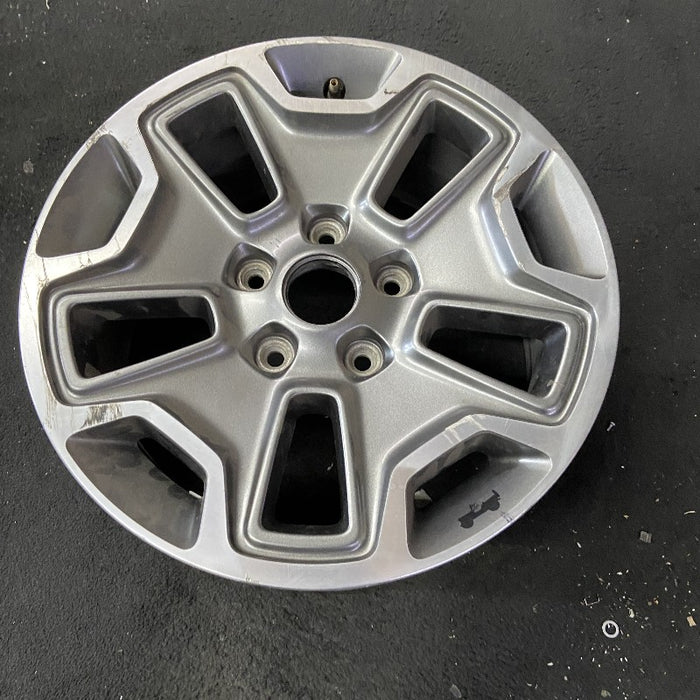 17" WRANGLER 13 17x7.5 10 hole w/machined accent gray Original OEM Wheel Rim - View 8
