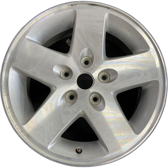 17" WRANGLER 07-08 17x7.5, machined finish Original OEM Wheel Rim - Front View