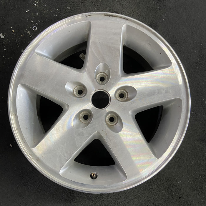 17" WRANGLER 07-08 17x7.5, machined finish Original OEM Wheel Rim - Angle View