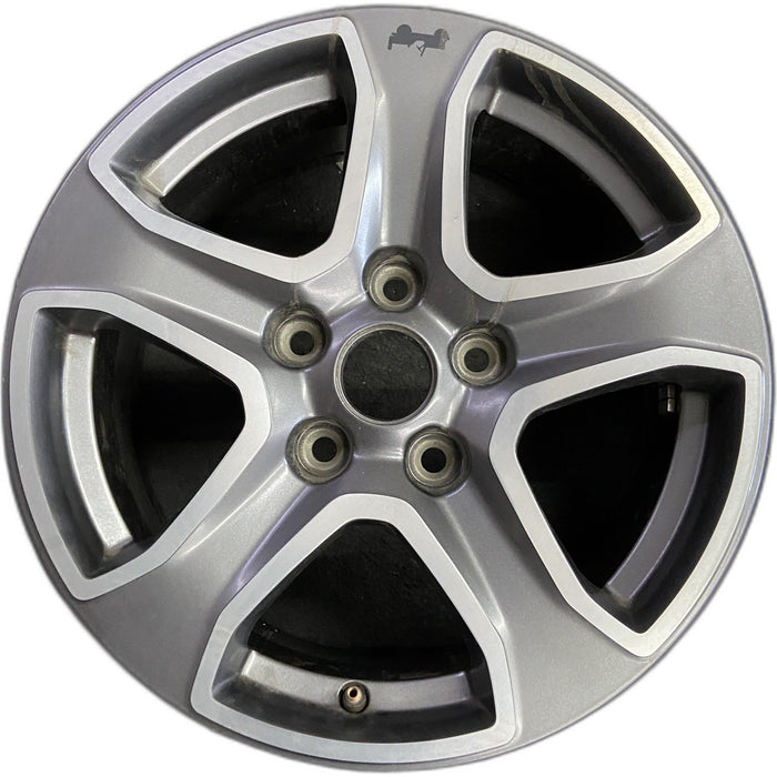 17" WRANGLER 18 VIN X , 17x7.5, , aluminum, straight spoke, w/o recessed outer - Front View