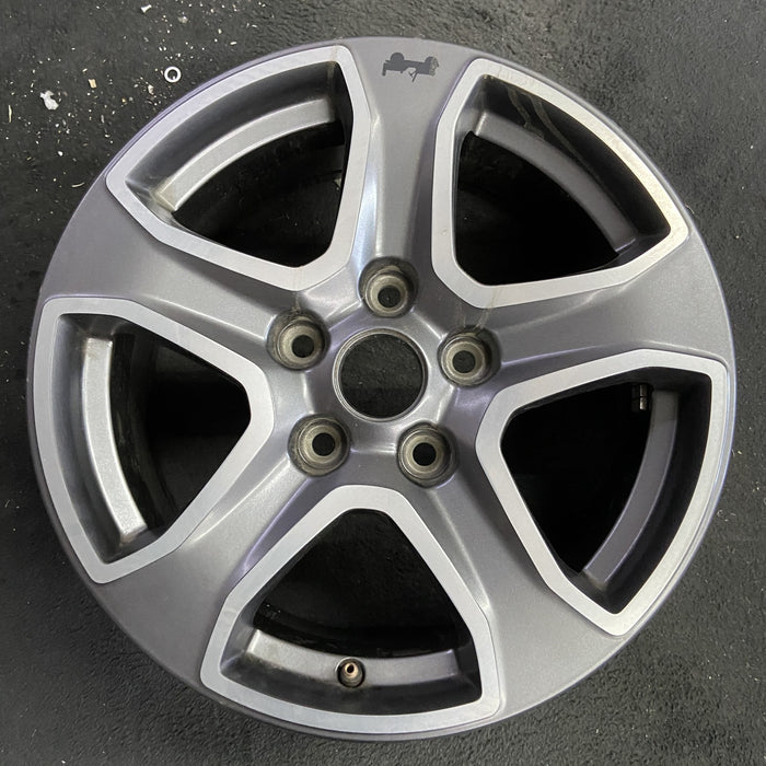 17" WRANGLER 18 VIN X , 17x7.5, , aluminum, straight spoke, w/o recessed outer - Angle View