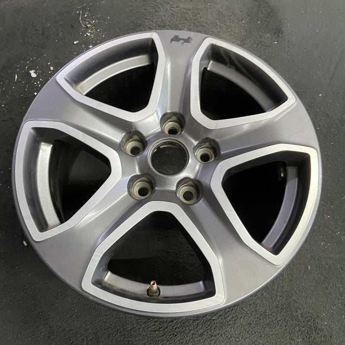 17" WRANGLER 18 VIN X , 17x7.5, , aluminum, straight spoke, w/o recessed outer - Side Profile