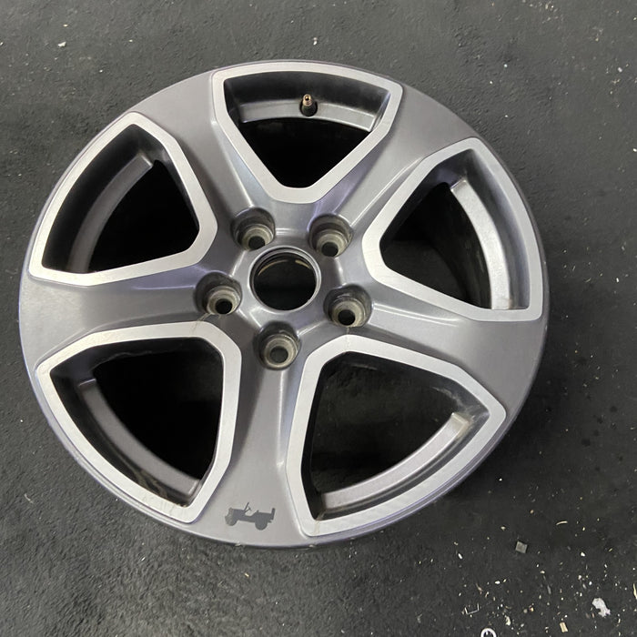 17" WRANGLER 18 VIN X , 17x7.5, , aluminum, straight spoke, w/o recessed outer - Close-Up Detail