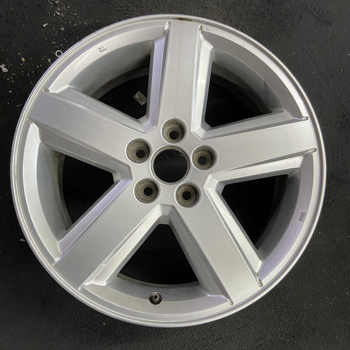 18" COMPASS 11-12 18x7, , single spoke , silver Original OEM Wheel Rim - Angle View