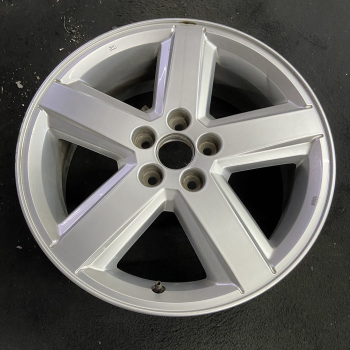 18" COMPASS 11-12 18x7, , single spoke , silver Original OEM Wheel Rim - Side Profile