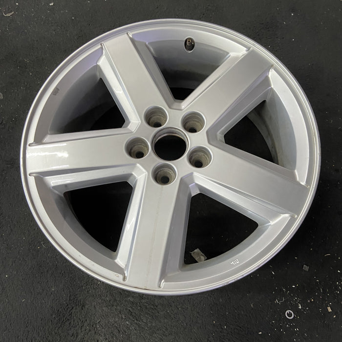 18" COMPASS 11-12 18x7, , single spoke , silver Original OEM Wheel Rim - Close-Up Detail