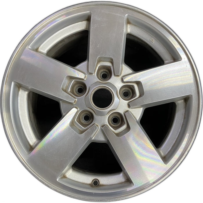 17" COMMANDER 06-08 17x7.5, aluminum, 5 spoke, spokes flush to outer rim - Front View