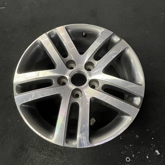 16" JETTA 05-10 VIN K 8th digit 5x112mm 16x6.5 alloy 5 double spoke silver Original OEM Wheel Rim