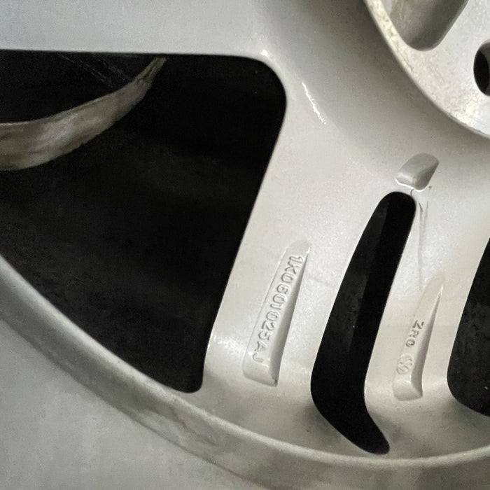 16" JETTA 05-10 VIN K 8th digit 5x112mm 16x6.5 alloy 5 double spoke silver Original OEM Wheel Rim