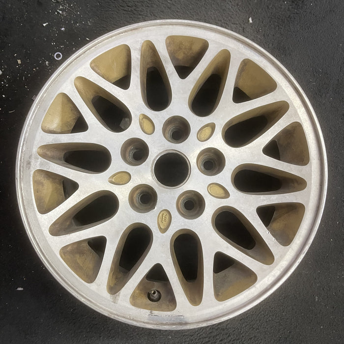 15" CHEROKEE 97-99 15x7, aluminum, 10 spoke Original OEM Wheel Rim - Angle View
